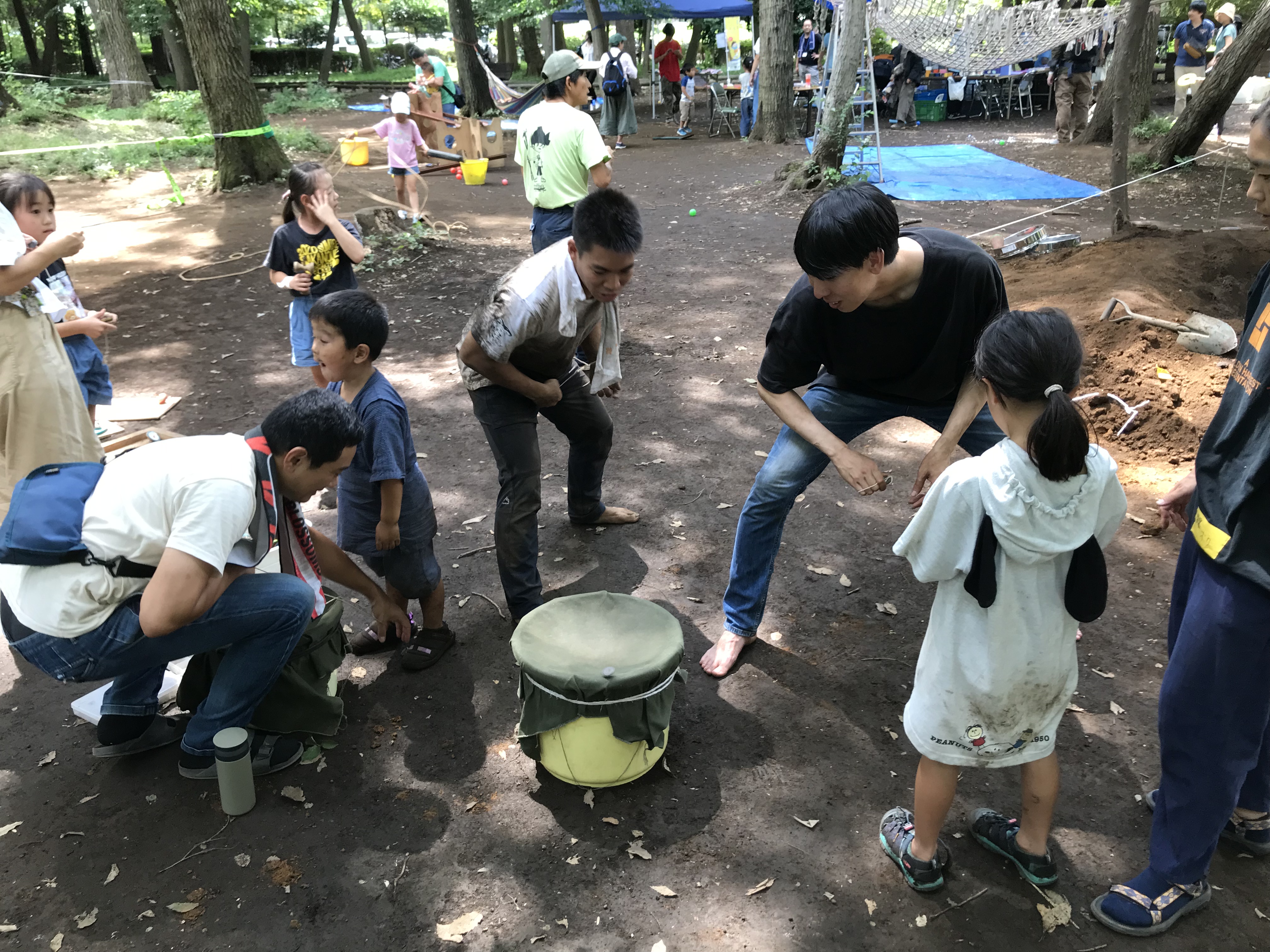 写真：むかし&nbsp;「遊び」の様子