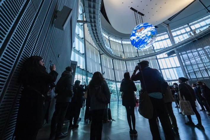 日本科学未来館での概要説明